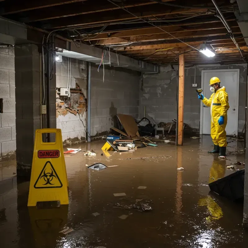 Flooded Basement Electrical Hazard in Spring Hill, TN Property